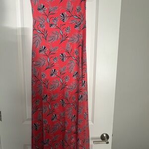 Banana Republic Coral Floral Maxi Dress